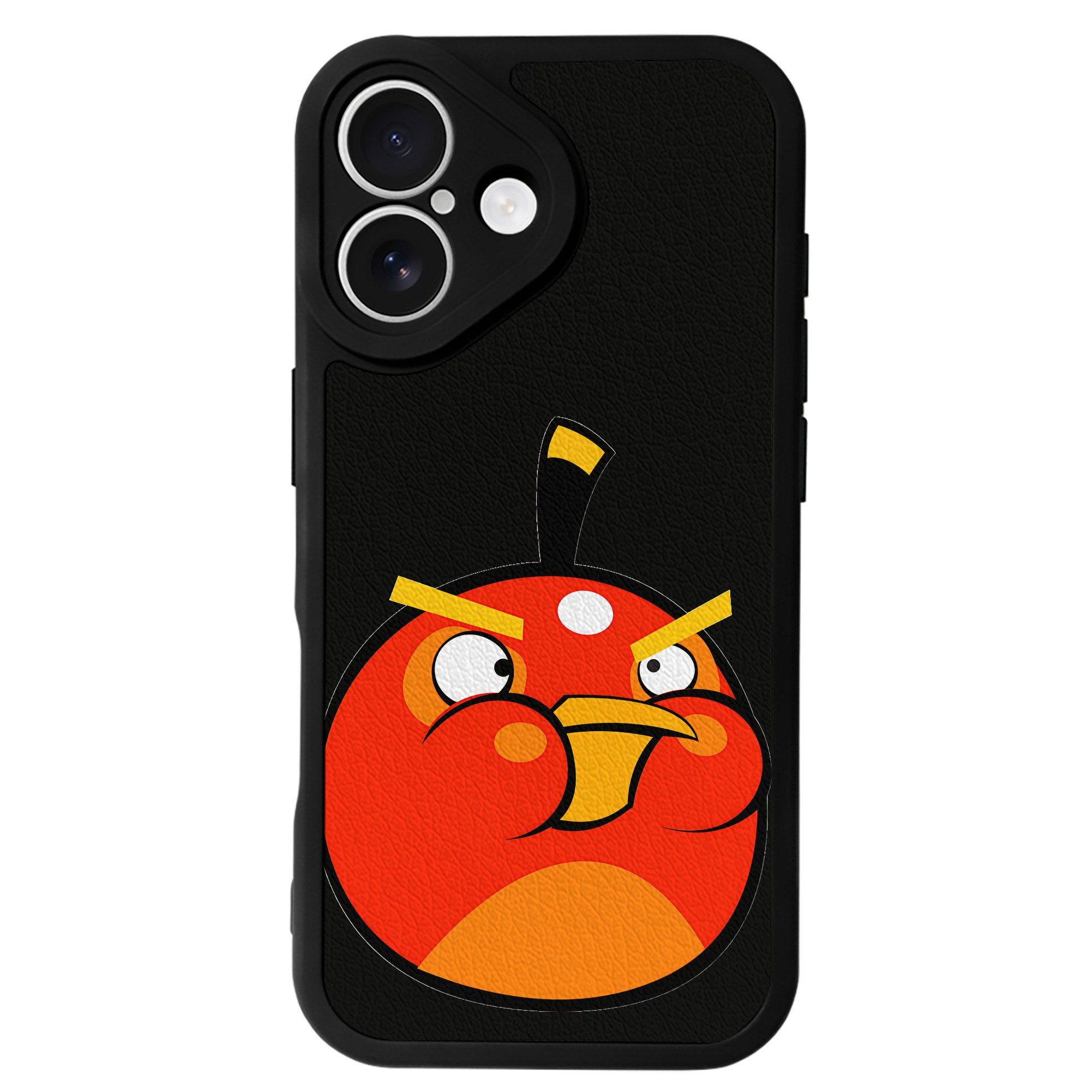 （画像用） Angry Birds アングリーバード 【iPhone 16シリーズ対応】シリコンスマホケース（レザー調） 材質：シリコン